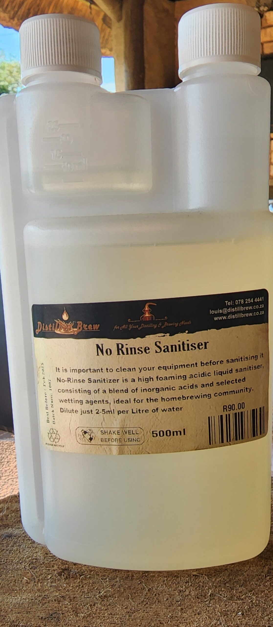 No Rinse Sanitiser (500ml) DistillBrew